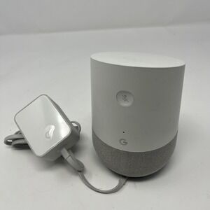 Google Home Smart Assistant Voice Activated Speaker White/Slate  H0ME - Tested